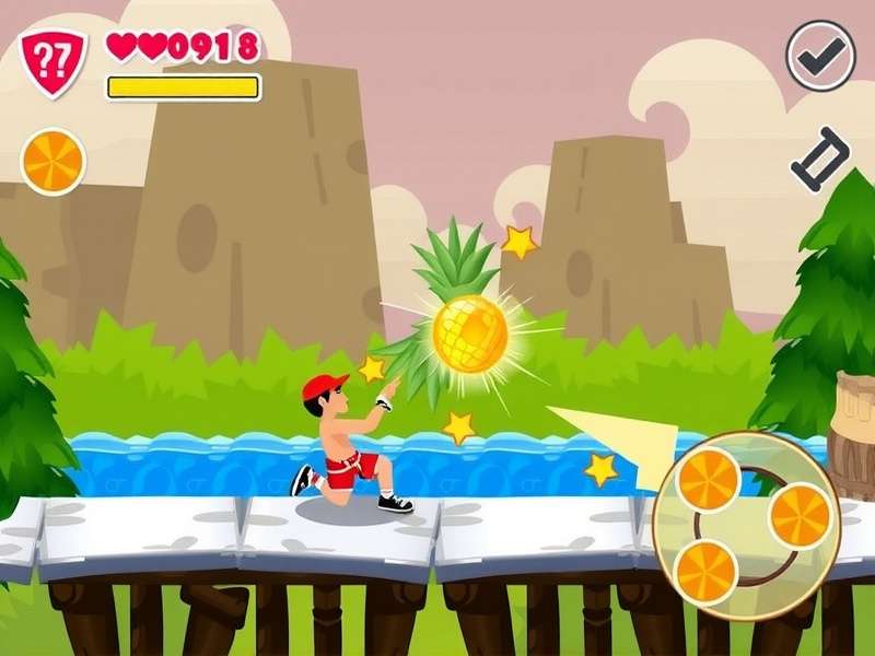 Pineapple Puncher Gameplay Screenshot